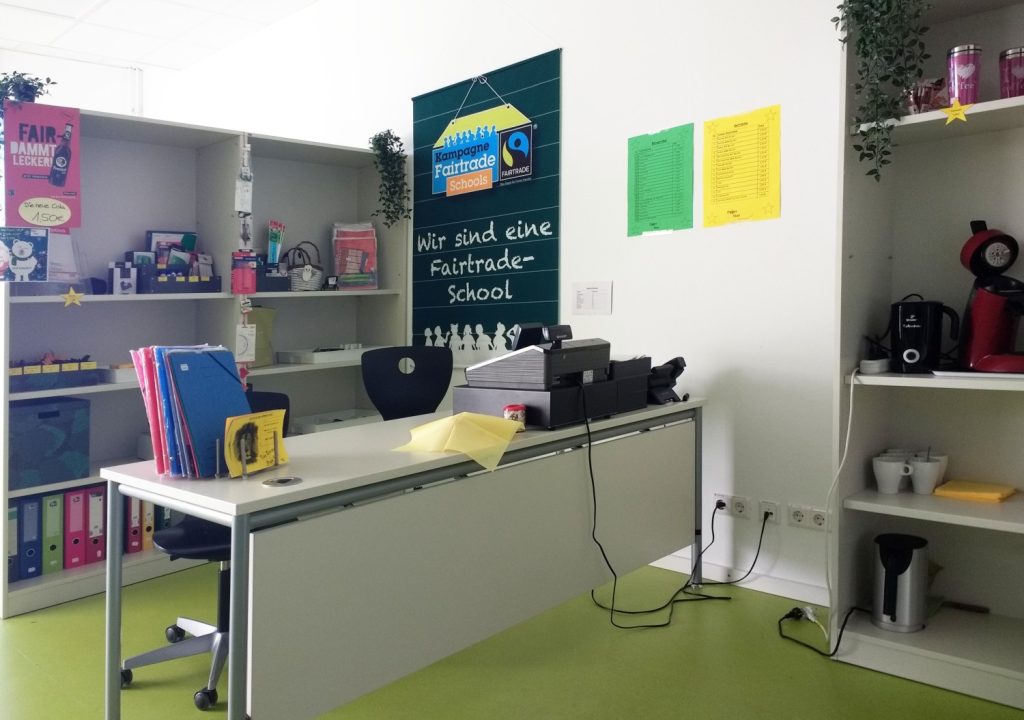 Der Jufi-Verkaufsraum, C116 - direkt neben dem Schüleraufenthaltsraum Verkaufsraum