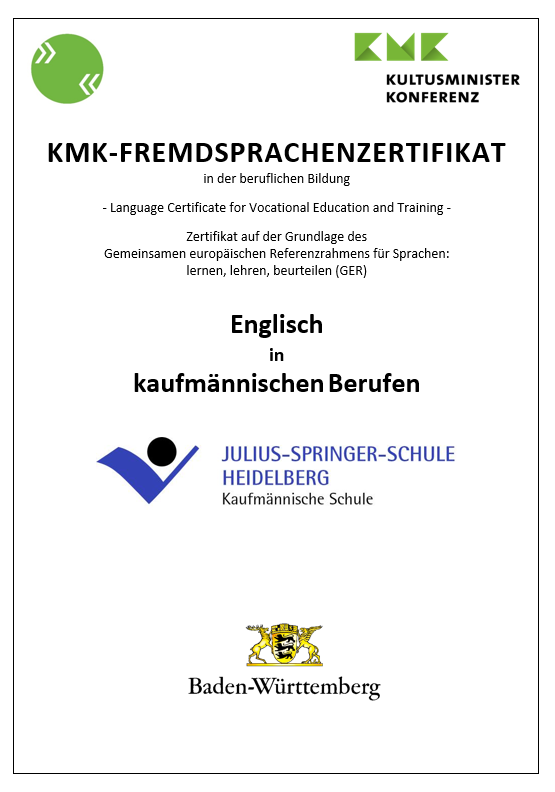 KMK-Zertifikat