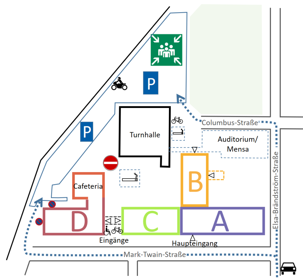 Lageplan Schule